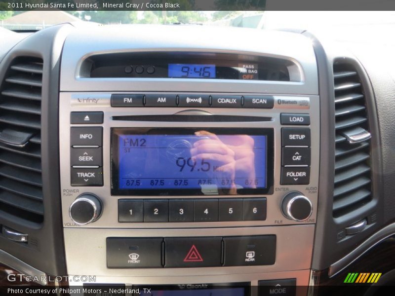 Mineral Gray / Cocoa Black 2011 Hyundai Santa Fe Limited