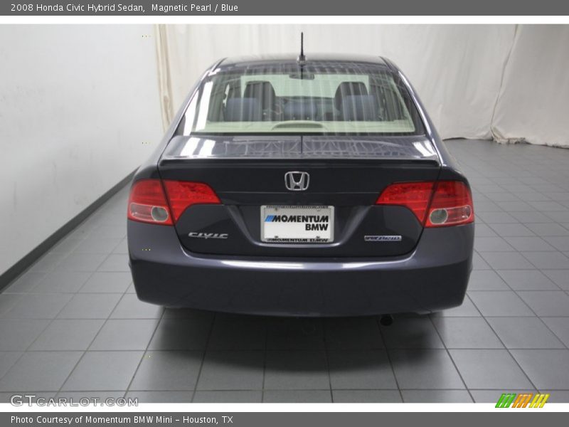 Magnetic Pearl / Blue 2008 Honda Civic Hybrid Sedan