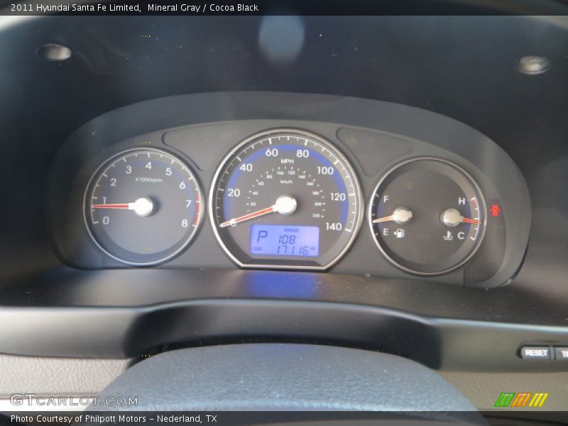 Mineral Gray / Cocoa Black 2011 Hyundai Santa Fe Limited