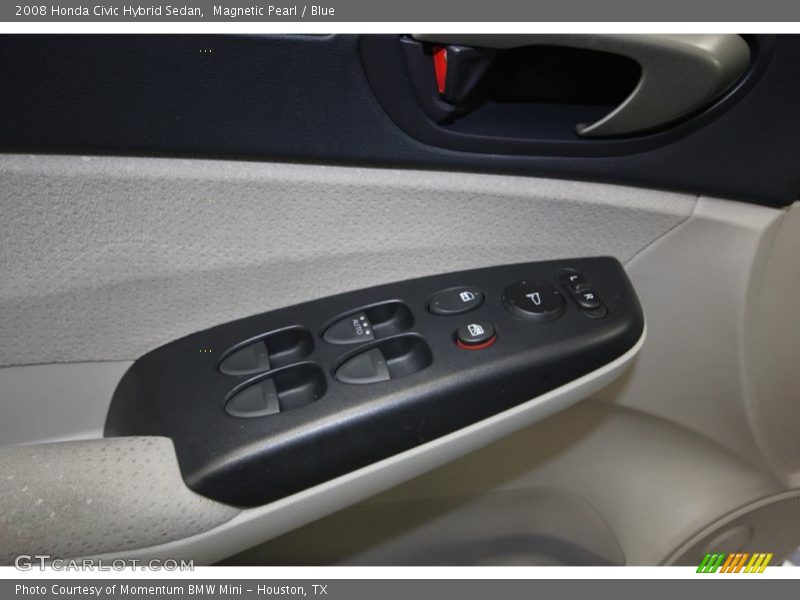 Magnetic Pearl / Blue 2008 Honda Civic Hybrid Sedan