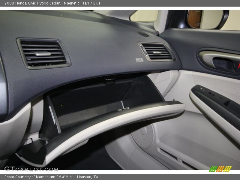 Magnetic Pearl / Blue 2008 Honda Civic Hybrid Sedan