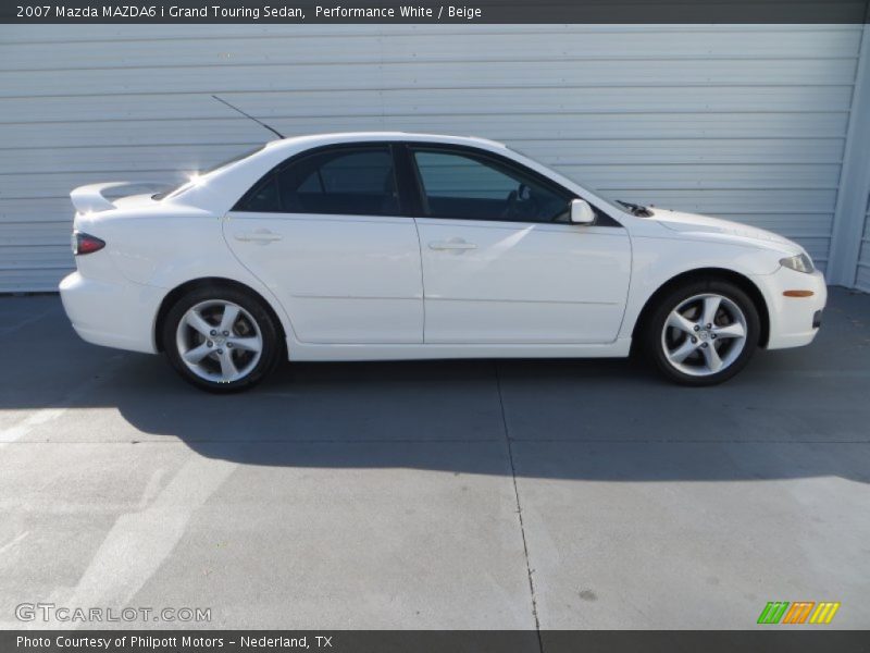 Performance White / Beige 2007 Mazda MAZDA6 i Grand Touring Sedan