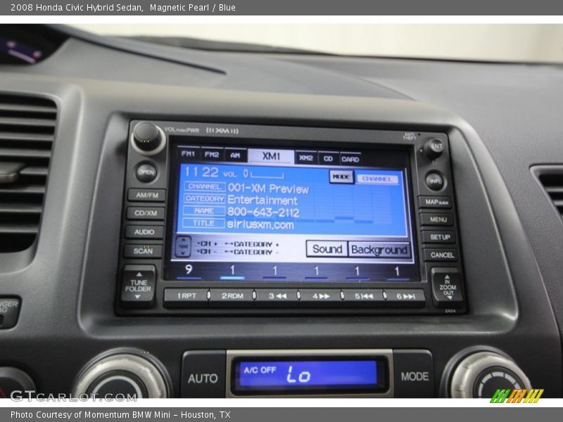 Magnetic Pearl / Blue 2008 Honda Civic Hybrid Sedan