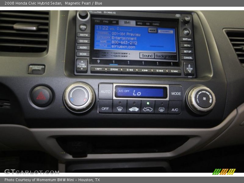 Magnetic Pearl / Blue 2008 Honda Civic Hybrid Sedan