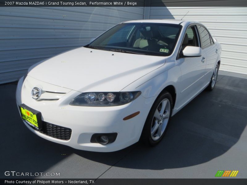 Performance White / Beige 2007 Mazda MAZDA6 i Grand Touring Sedan