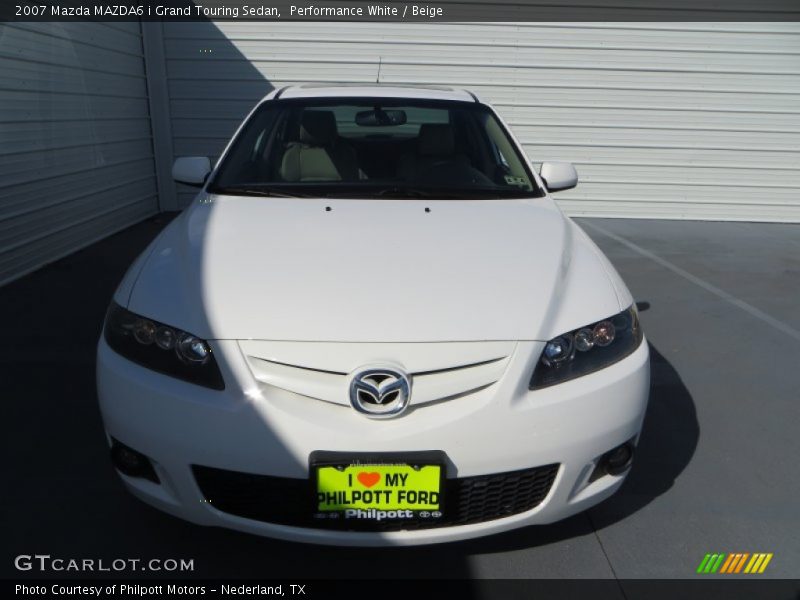Performance White / Beige 2007 Mazda MAZDA6 i Grand Touring Sedan