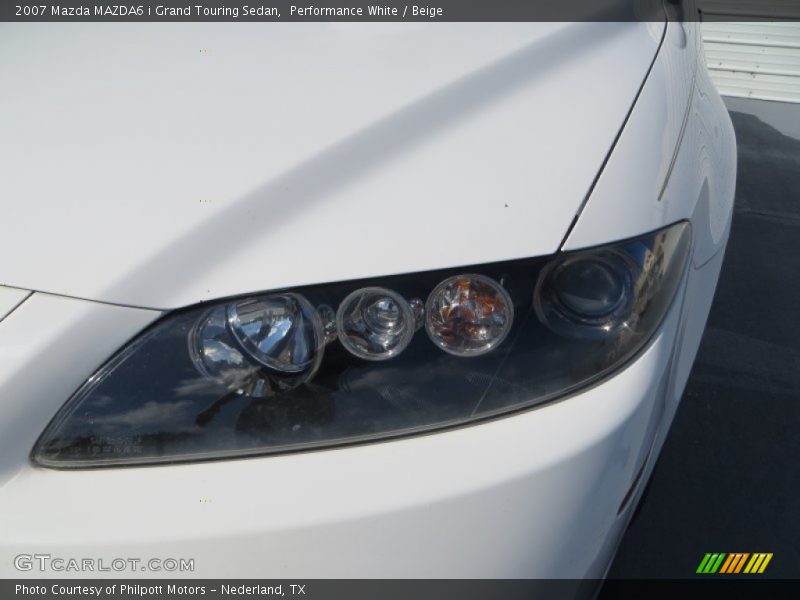 Performance White / Beige 2007 Mazda MAZDA6 i Grand Touring Sedan