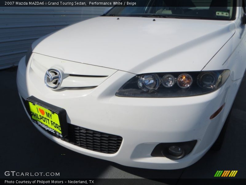 Performance White / Beige 2007 Mazda MAZDA6 i Grand Touring Sedan