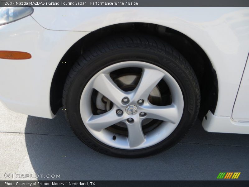 Performance White / Beige 2007 Mazda MAZDA6 i Grand Touring Sedan