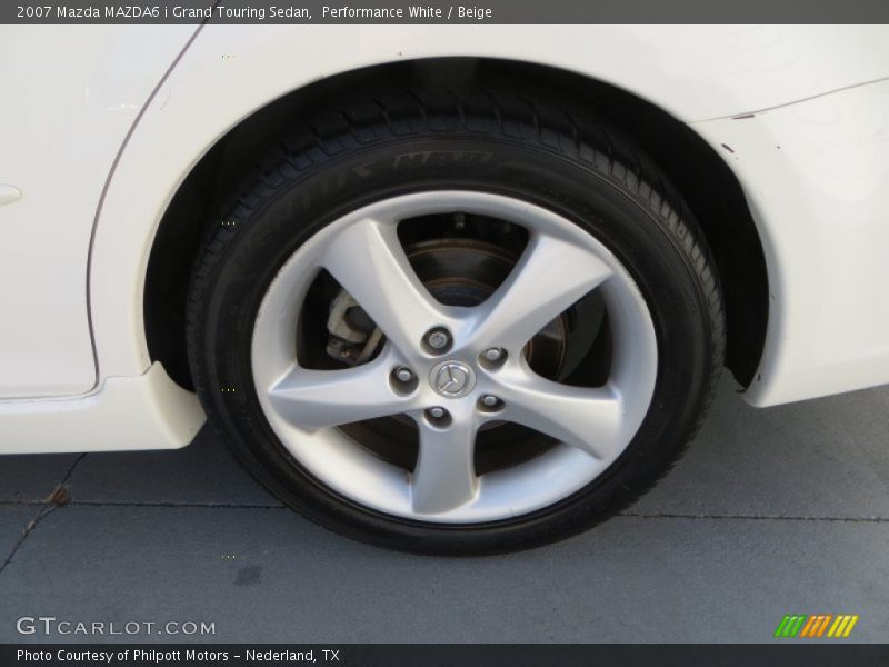 Performance White / Beige 2007 Mazda MAZDA6 i Grand Touring Sedan