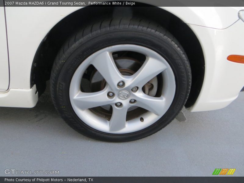 Performance White / Beige 2007 Mazda MAZDA6 i Grand Touring Sedan