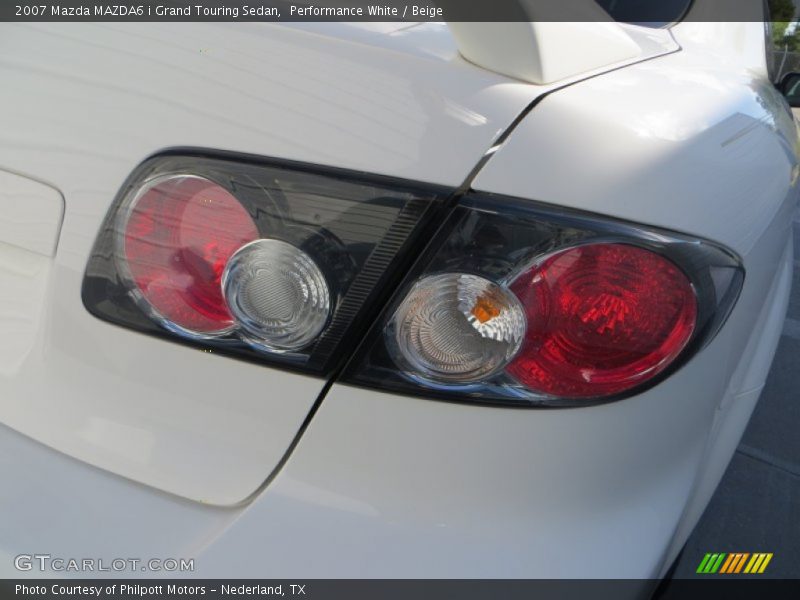 Performance White / Beige 2007 Mazda MAZDA6 i Grand Touring Sedan