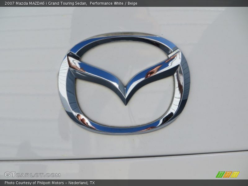 Performance White / Beige 2007 Mazda MAZDA6 i Grand Touring Sedan
