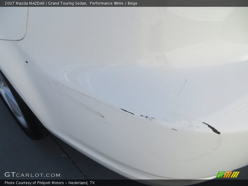 Performance White / Beige 2007 Mazda MAZDA6 i Grand Touring Sedan