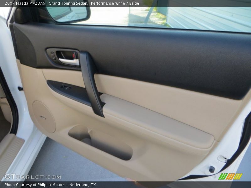Performance White / Beige 2007 Mazda MAZDA6 i Grand Touring Sedan