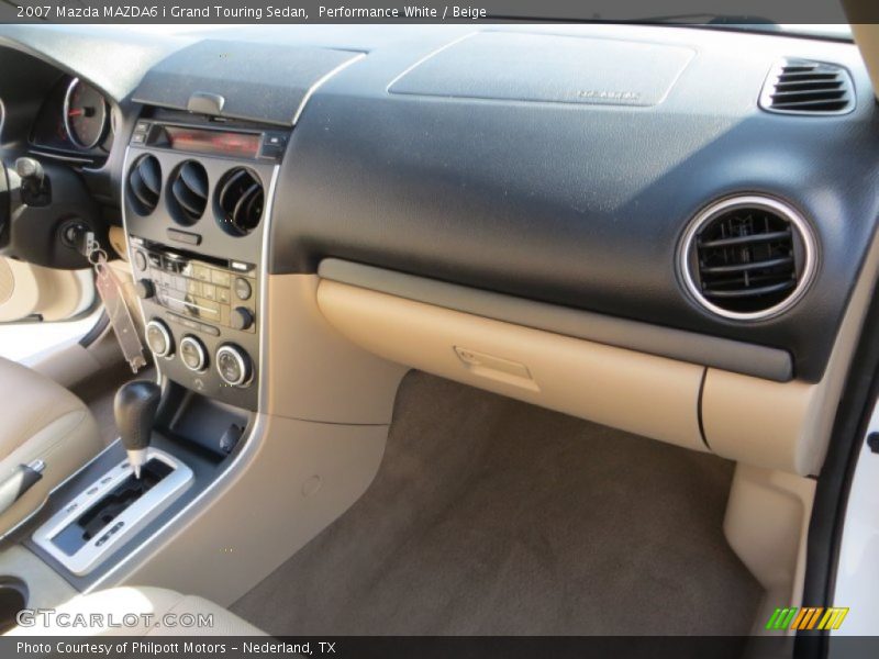 Performance White / Beige 2007 Mazda MAZDA6 i Grand Touring Sedan