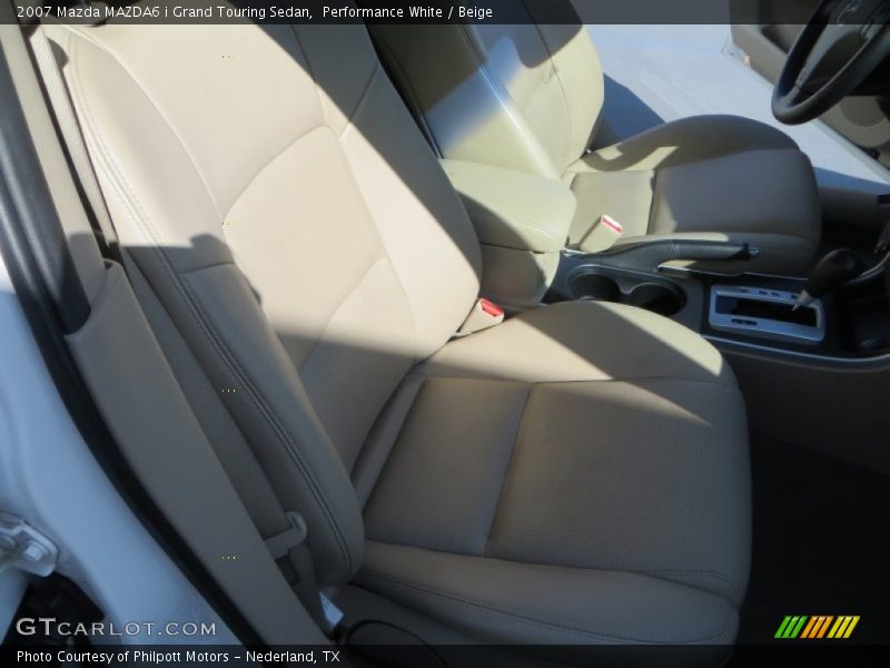 Performance White / Beige 2007 Mazda MAZDA6 i Grand Touring Sedan