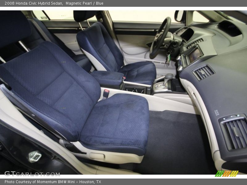 Magnetic Pearl / Blue 2008 Honda Civic Hybrid Sedan