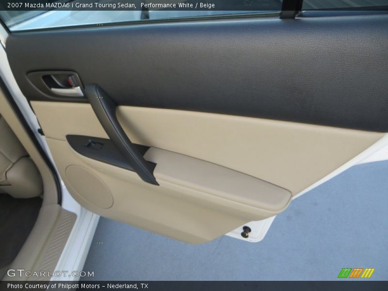 Performance White / Beige 2007 Mazda MAZDA6 i Grand Touring Sedan