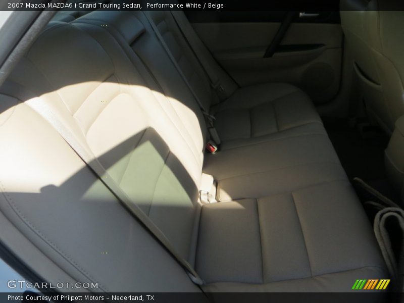 Performance White / Beige 2007 Mazda MAZDA6 i Grand Touring Sedan