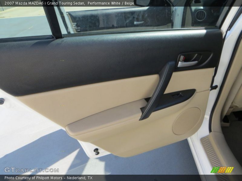Performance White / Beige 2007 Mazda MAZDA6 i Grand Touring Sedan
