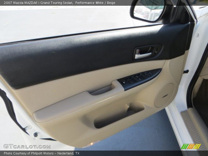 Performance White / Beige 2007 Mazda MAZDA6 i Grand Touring Sedan