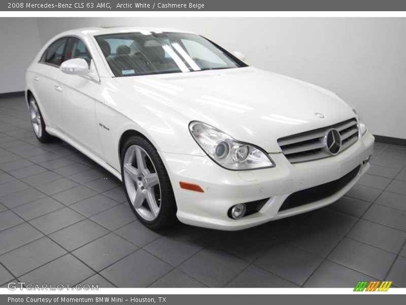 Arctic White / Cashmere Beige 2008 Mercedes-Benz CLS 63 AMG