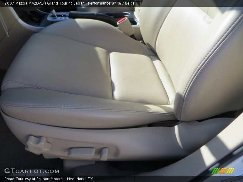 Performance White / Beige 2007 Mazda MAZDA6 i Grand Touring Sedan