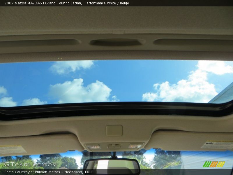 Performance White / Beige 2007 Mazda MAZDA6 i Grand Touring Sedan