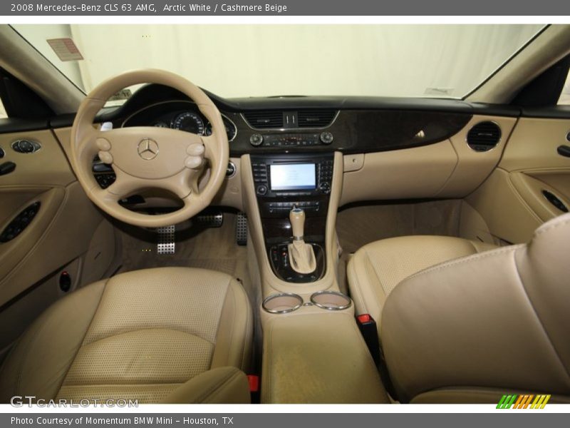 Arctic White / Cashmere Beige 2008 Mercedes-Benz CLS 63 AMG