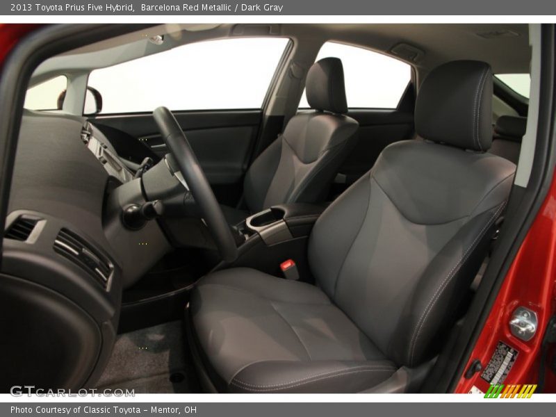 Barcelona Red Metallic / Dark Gray 2013 Toyota Prius Five Hybrid