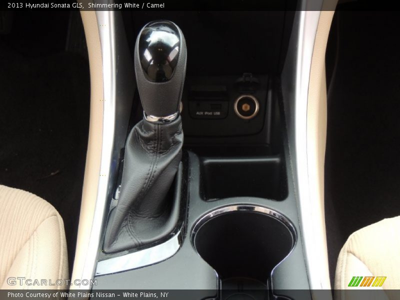Shimmering White / Camel 2013 Hyundai Sonata GLS