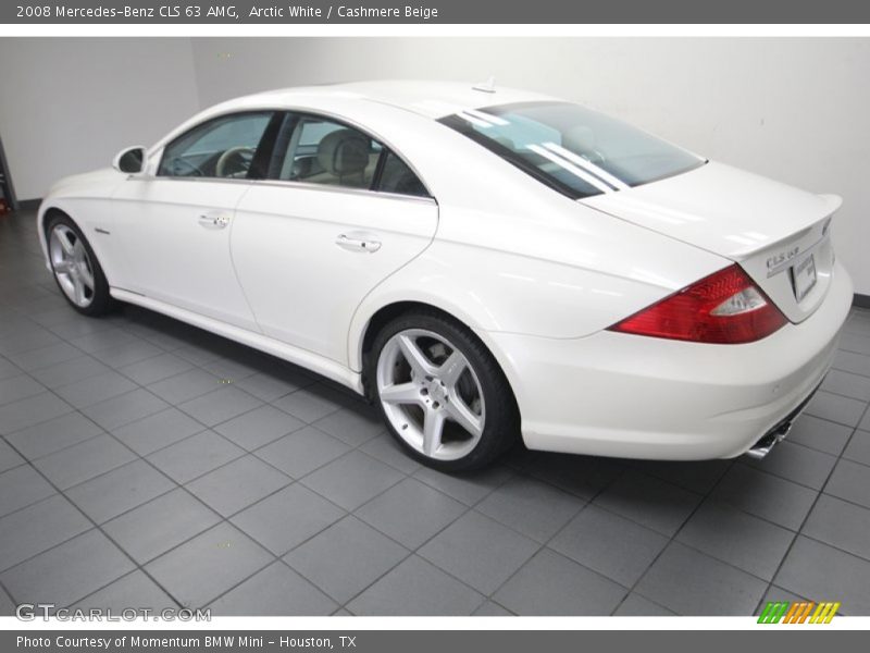 Arctic White / Cashmere Beige 2008 Mercedes-Benz CLS 63 AMG