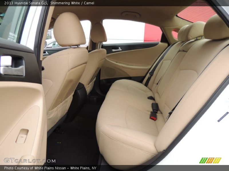 Shimmering White / Camel 2013 Hyundai Sonata GLS