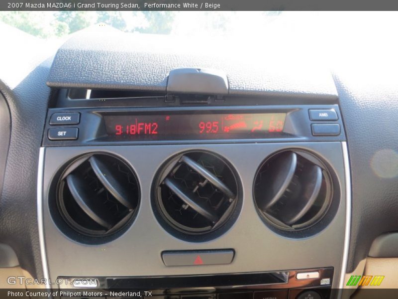 Performance White / Beige 2007 Mazda MAZDA6 i Grand Touring Sedan