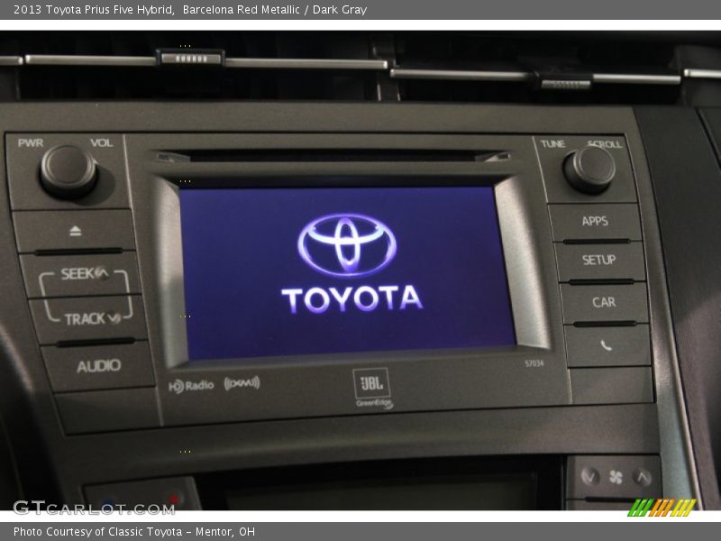 Barcelona Red Metallic / Dark Gray 2013 Toyota Prius Five Hybrid