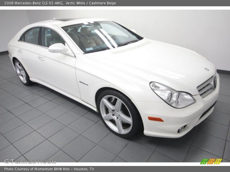 Arctic White / Cashmere Beige 2008 Mercedes-Benz CLS 63 AMG