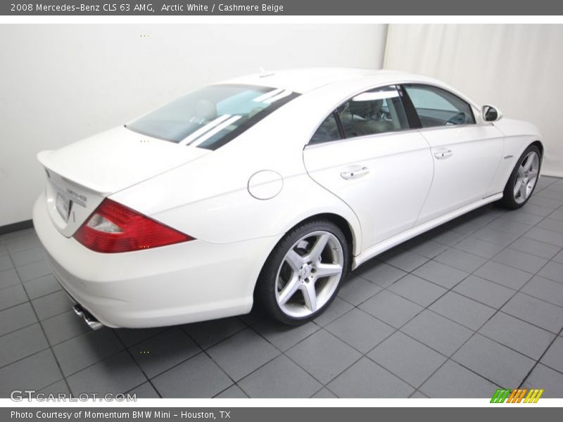 Arctic White / Cashmere Beige 2008 Mercedes-Benz CLS 63 AMG