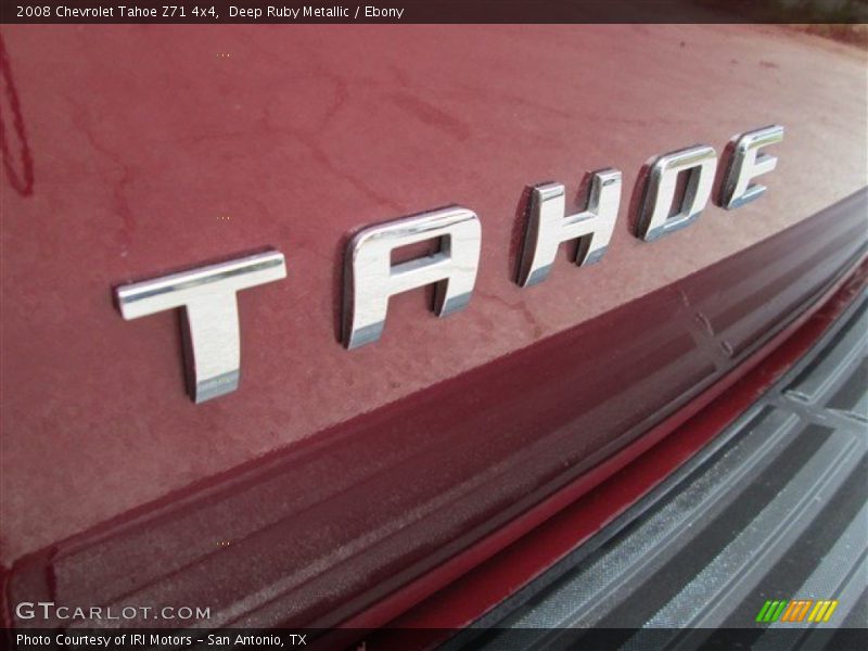 Deep Ruby Metallic / Ebony 2008 Chevrolet Tahoe Z71 4x4