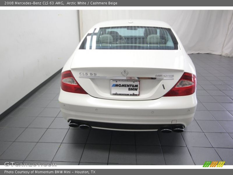 Arctic White / Cashmere Beige 2008 Mercedes-Benz CLS 63 AMG