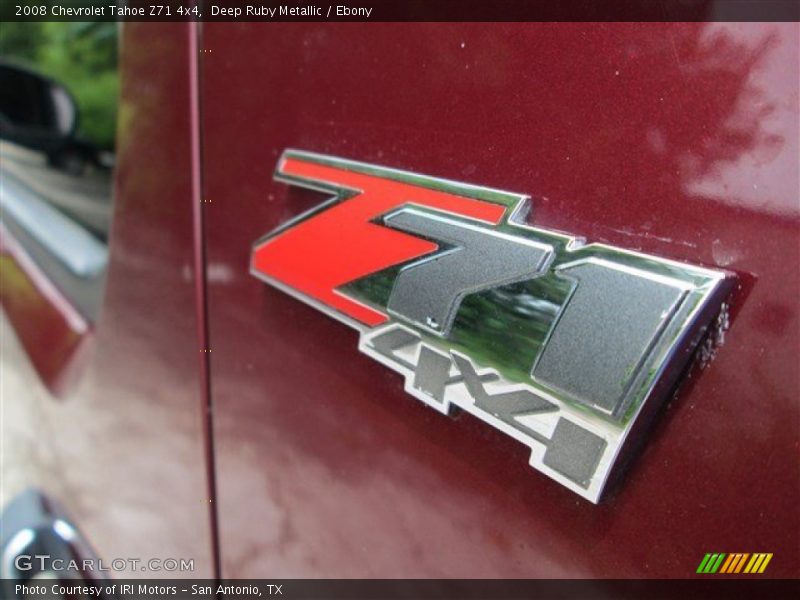 Deep Ruby Metallic / Ebony 2008 Chevrolet Tahoe Z71 4x4