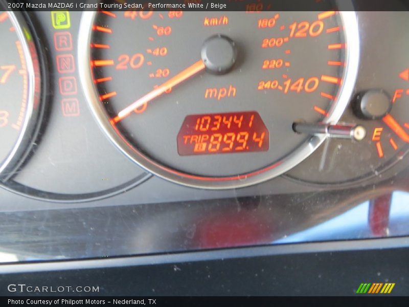 Performance White / Beige 2007 Mazda MAZDA6 i Grand Touring Sedan