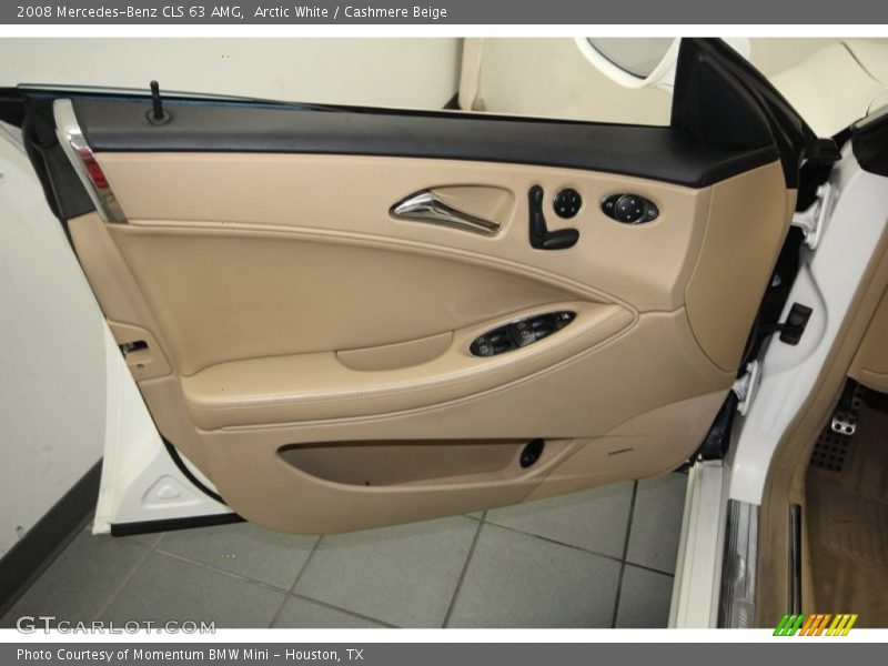 Arctic White / Cashmere Beige 2008 Mercedes-Benz CLS 63 AMG