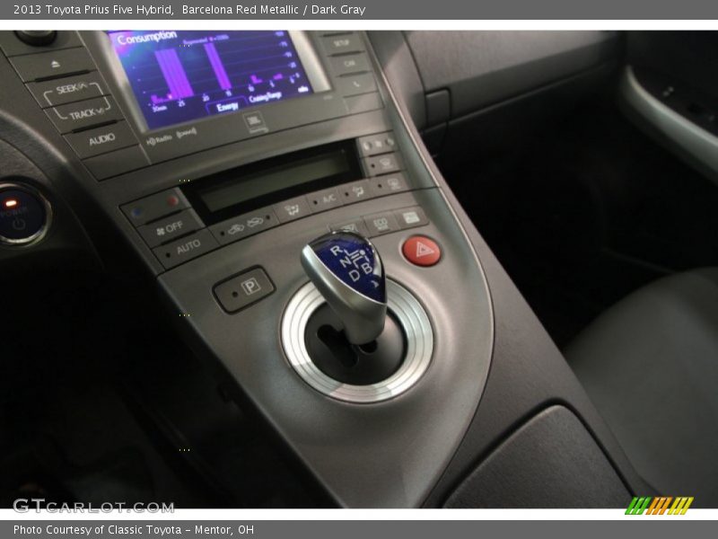 Barcelona Red Metallic / Dark Gray 2013 Toyota Prius Five Hybrid