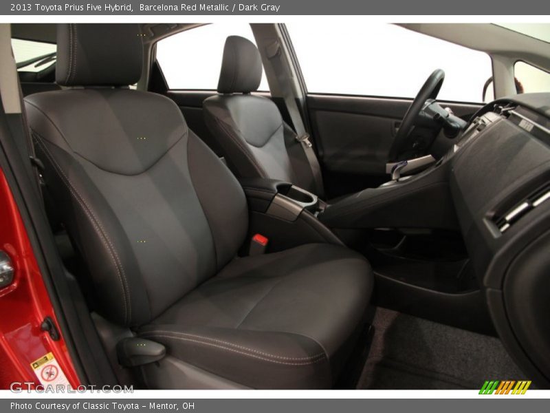 Barcelona Red Metallic / Dark Gray 2013 Toyota Prius Five Hybrid