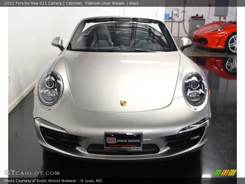 Platinum Silver Metallic / Black 2012 Porsche New 911 Carrera S Cabriolet