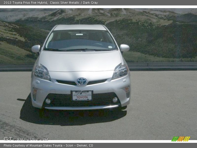 Classic Silver Metallic / Dark Gray 2013 Toyota Prius Five Hybrid