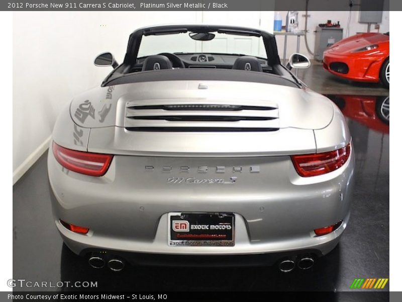 Platinum Silver Metallic / Black 2012 Porsche New 911 Carrera S Cabriolet