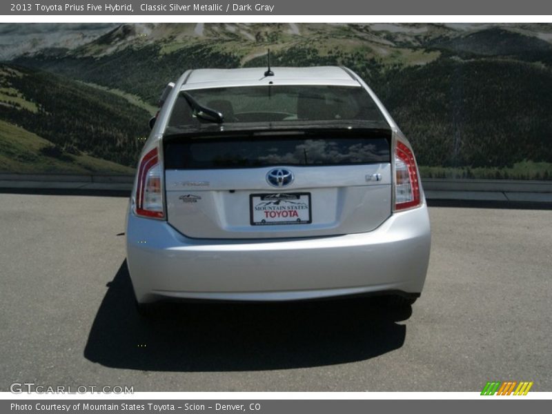 Classic Silver Metallic / Dark Gray 2013 Toyota Prius Five Hybrid