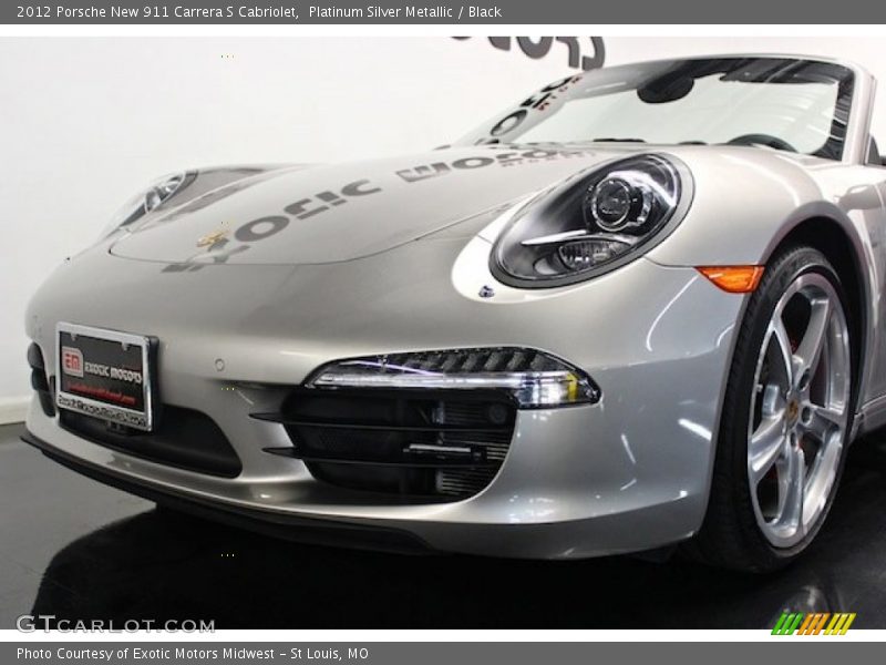 Platinum Silver Metallic / Black 2012 Porsche New 911 Carrera S Cabriolet